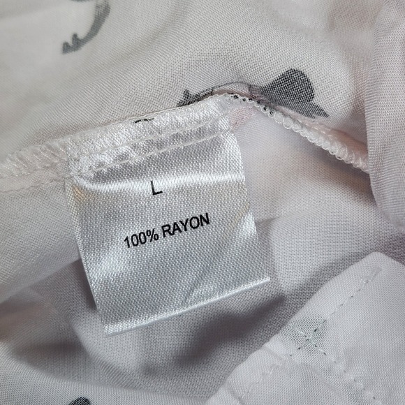 Jane Delancy Cute French Bulldog Print Button-Down Shirt - Women's L Excellent - Picture 6 of 9